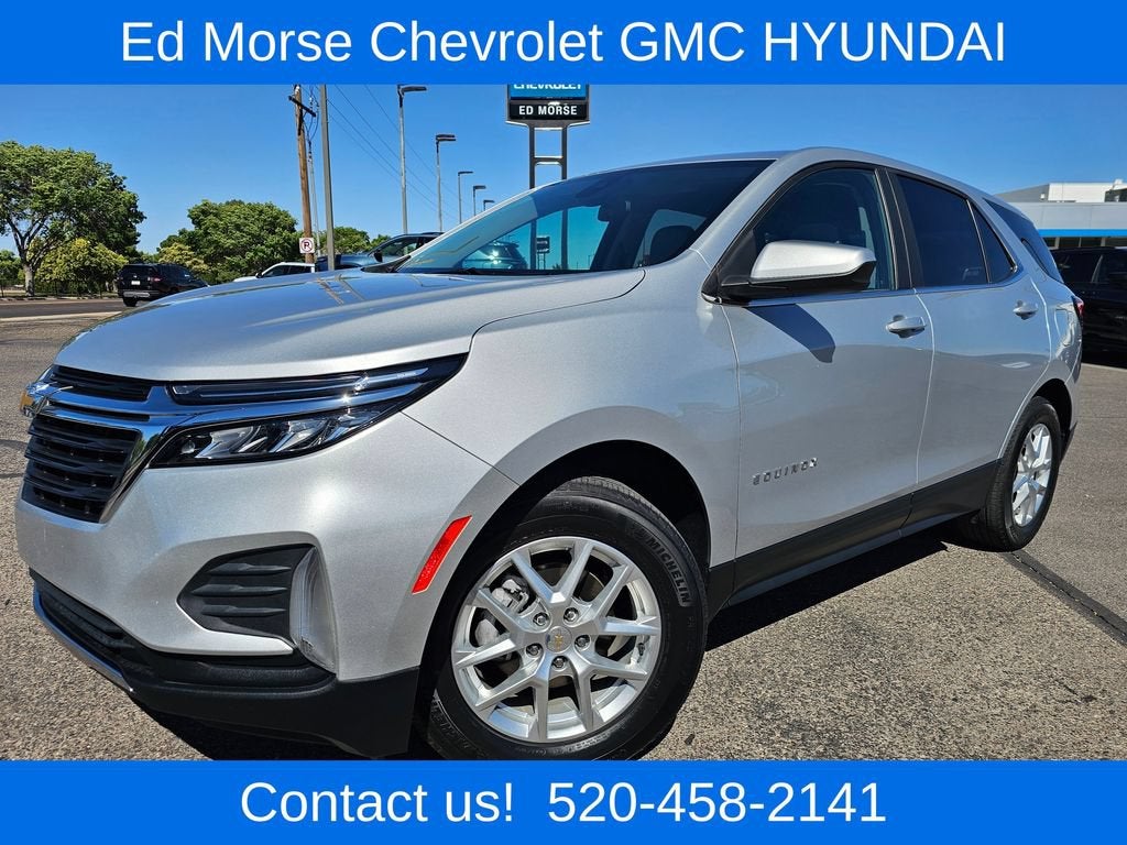 2022 Chevrolet Equinox LT in Silver Ice Metallic — front three-quarter view